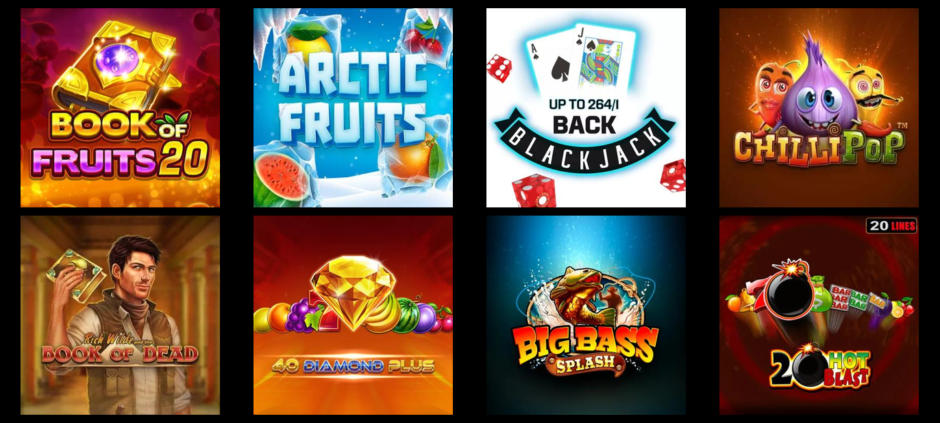 Variedade de Jogos no h2BET.COM